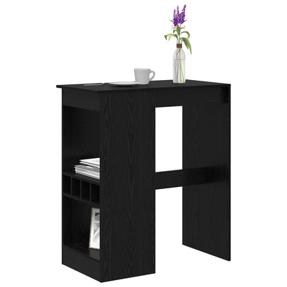vidaXL Bar Table 90 x 47.5 x 103.5 cm Engineered Wood Black Oak