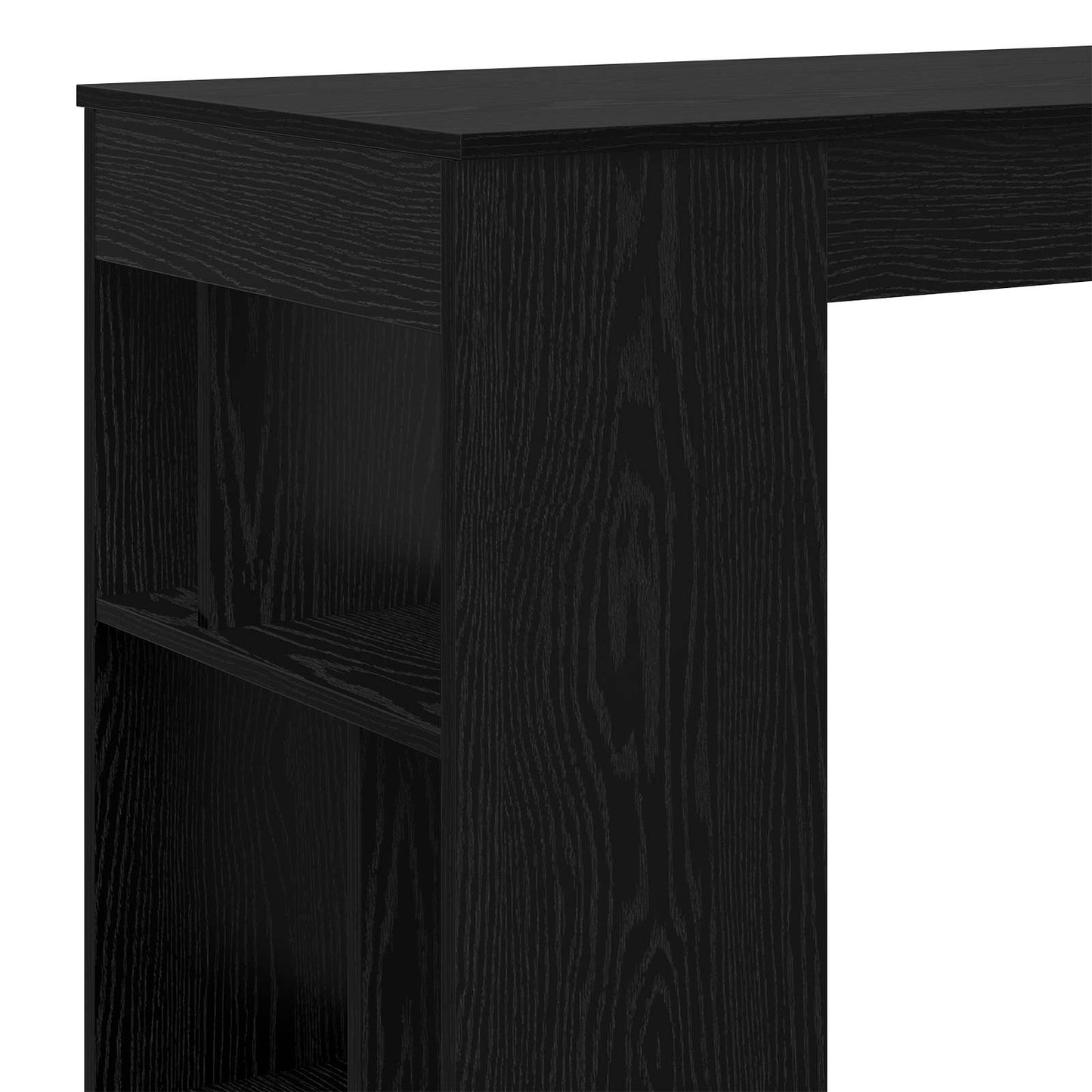 vidaXL Bar Table 102 x 50 x 103.5 cm Engineered Wood Black Oak