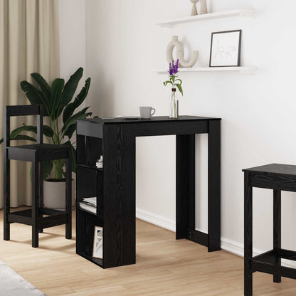 vidaXL Bar Table 102 x 50 x 103.5 cm Engineered Wood Black Oak