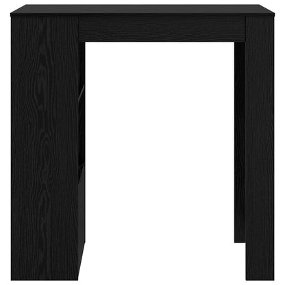 vidaXL Bar Table 102 x 50 x 103.5 cm Engineered Wood Black Oak