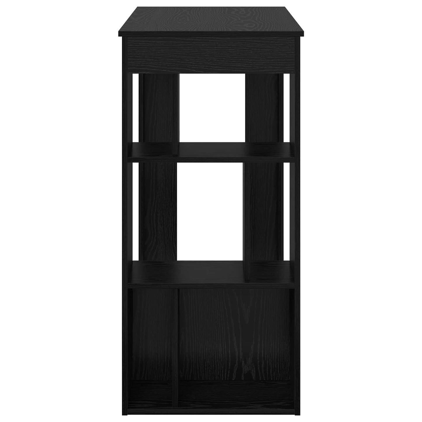 vidaXL Bar Table 102 x 50 x 103.5 cm Engineered Wood Black Oak