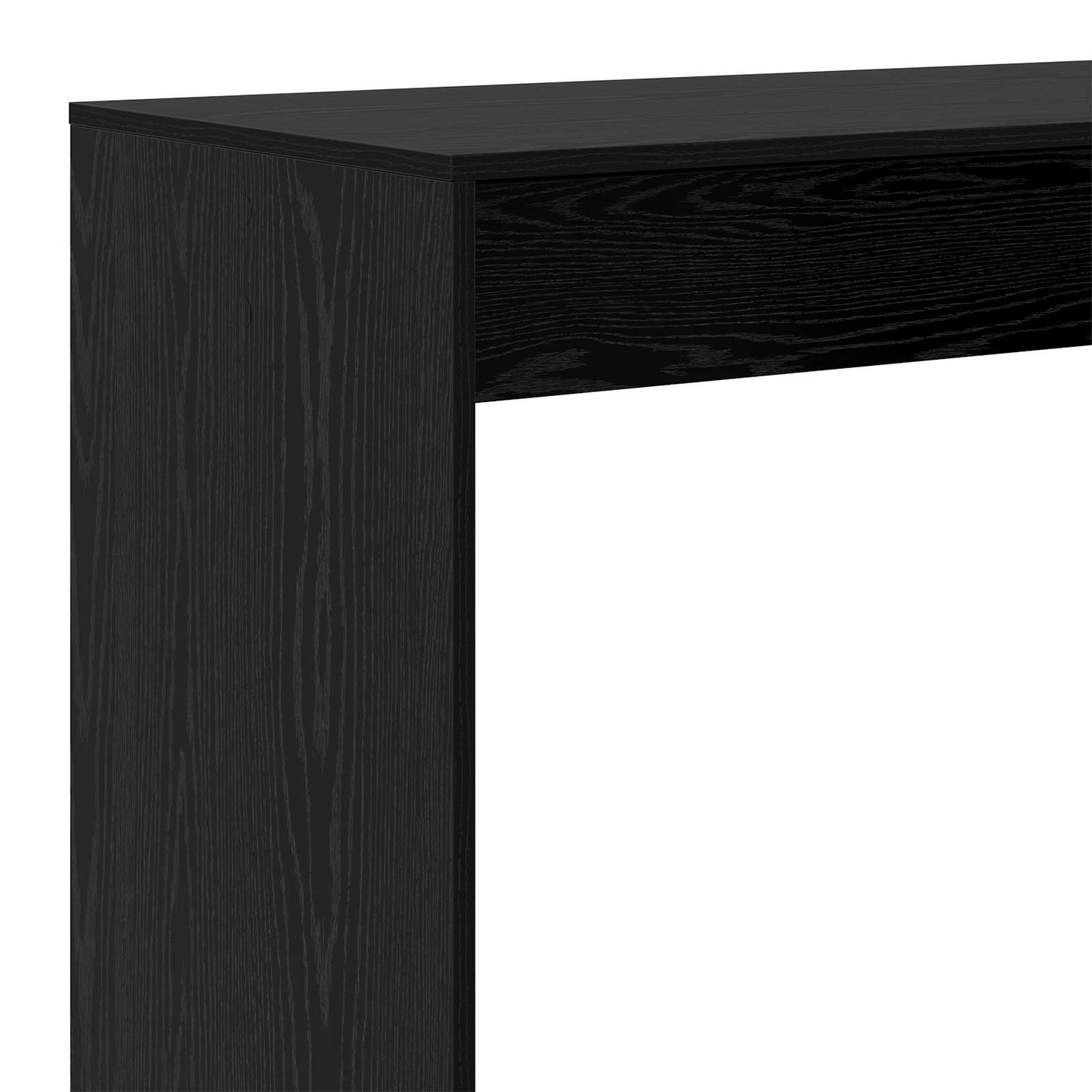 vidaXL Bar Table Black Oak 102 x 50 x 103.5 cm Engineered Wood