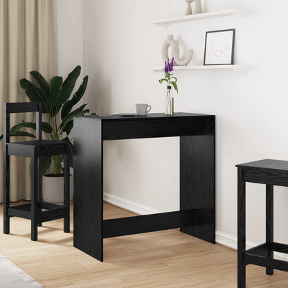 vidaXL Bar Table 102 x 50 x 103.5 cm Engineered Wood Black Oak