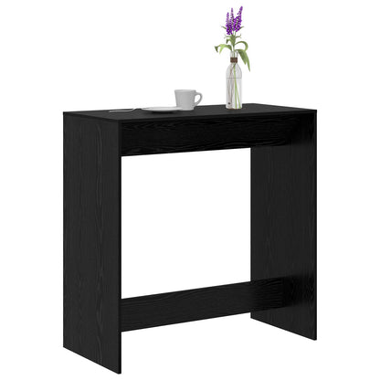 vidaXL Bar Table Black Oak 102 x 50 x 103.5 cm Engineered Wood