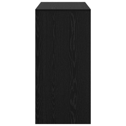 vidaXL Bar Table Black Oak 102 x 50 x 103.5 cm Engineered Wood