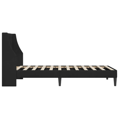 vidaXL Bed Frame with Headboard Black 90 x 190 cm Velvet
