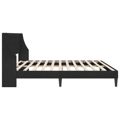 vidaXL Bed Frame with Headboard Black 180 x 200 cm Velvet