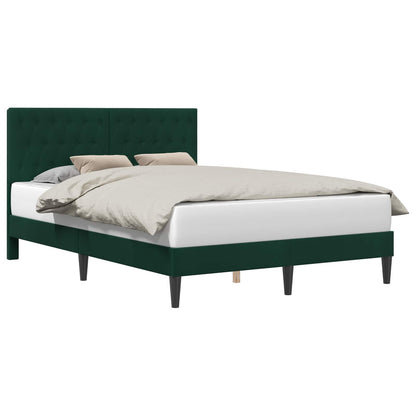 vidaXL Bed Frame with Headboard Black 180 x 200 cm Velvet