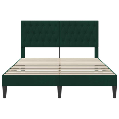 vidaXL Bed Frame with Headboard Black 180 x 200 cm Velvet