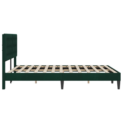 vidaXL Bed Frame with Headboard Black 180 x 200 cm Velvet