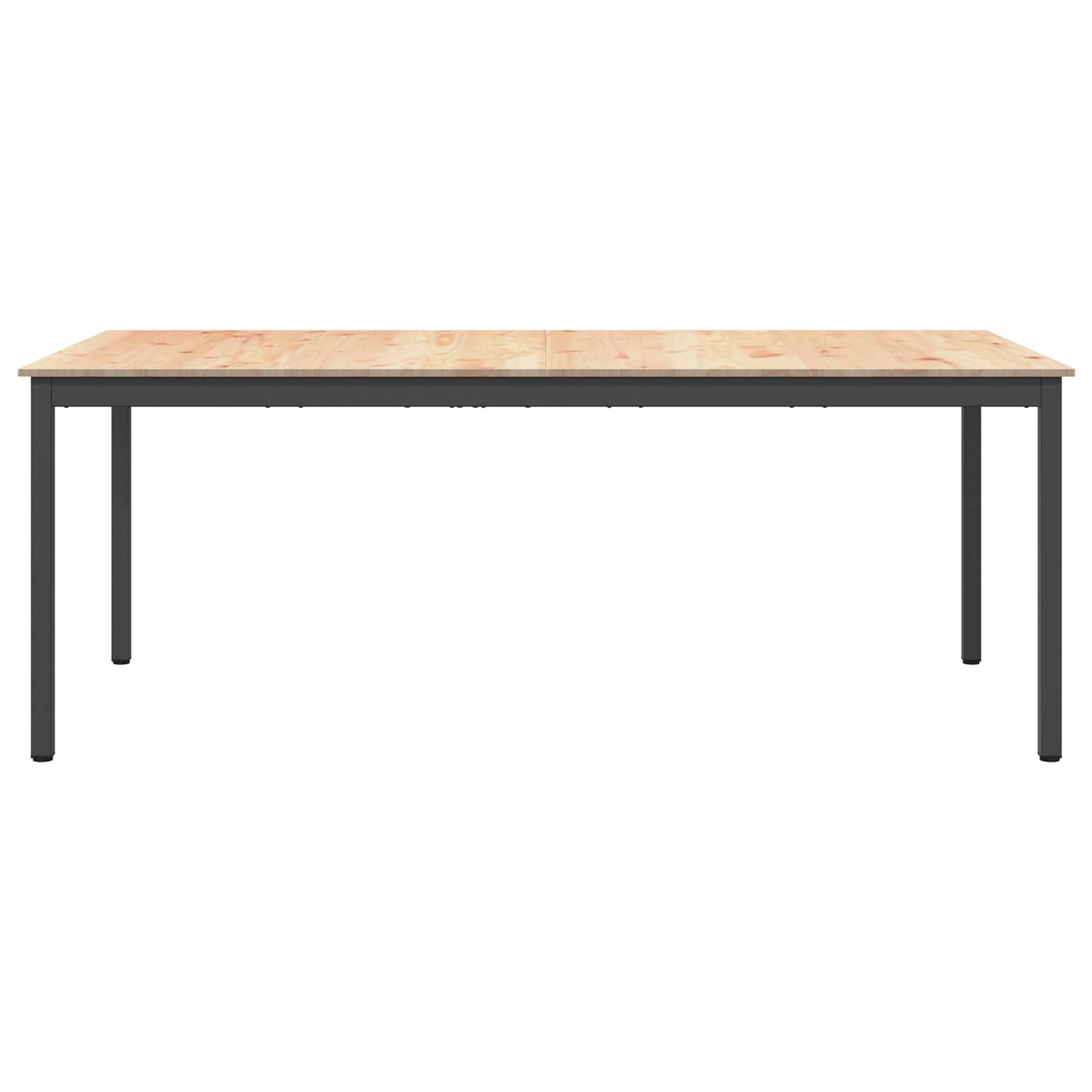 vidaXL Dining Table Natural 200 x 100 x 75 cm Solid Pine Wood