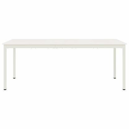 vidaXL Dining Table White 200 x 100 x 75 cm Solid Pine Wood