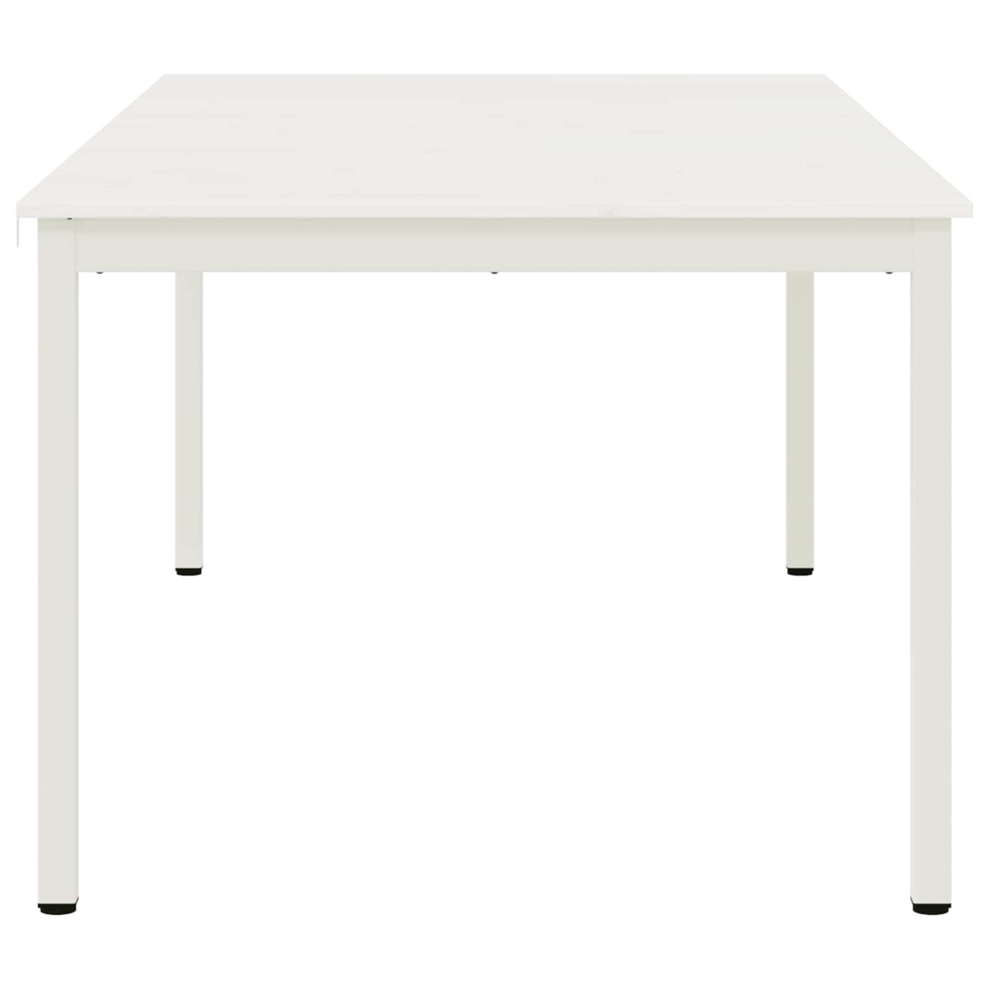 vidaXL Dining Table White 200 x 100 x 75 cm Solid Pine Wood