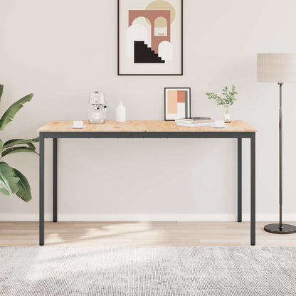 vidaXL Bar Table Natural 200 x 100 x 105 cm Solid Pine Wood