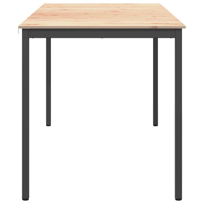 vidaXL Bar Table Natural 200 x 100 x 105 cm Solid Pine Wood