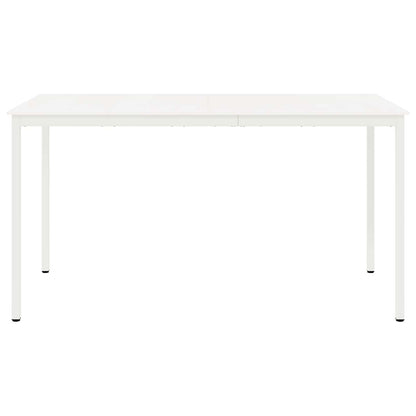 vidaXL Bar Table White 200 x 100 x 105 cm Solid Pine Wood