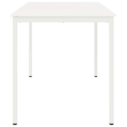 vidaXL Bar Table White 200 x 100 x 105 cm Solid Pine Wood