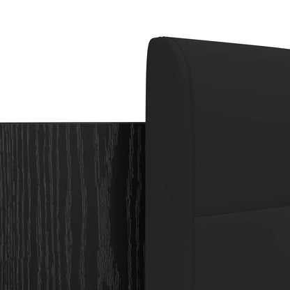 vidaXL Bed Frame with Headboard Black Oak 200 x 200 cm Engineered Wood