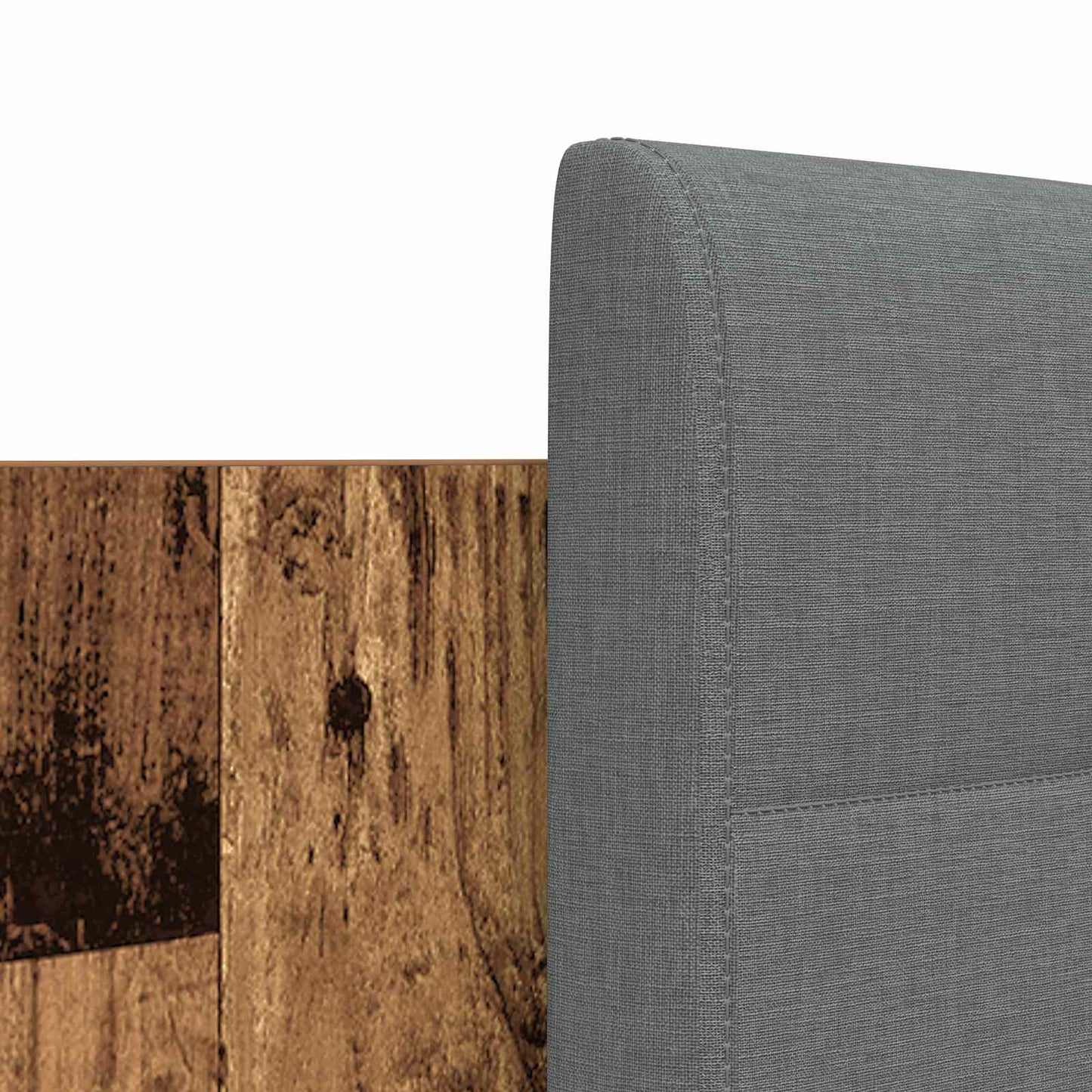 vidaXL Bed Frame with Headboard Old Wood 150 x 200 cm Engineered Wood