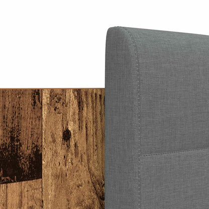 vidaXL Bed Frame with Headboard Old Wood 150 x 200 cm Engineered Wood