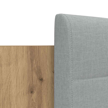 vidaXL Bed Frame with Headboard with Storage Artisan Oak 120 x 200 cm