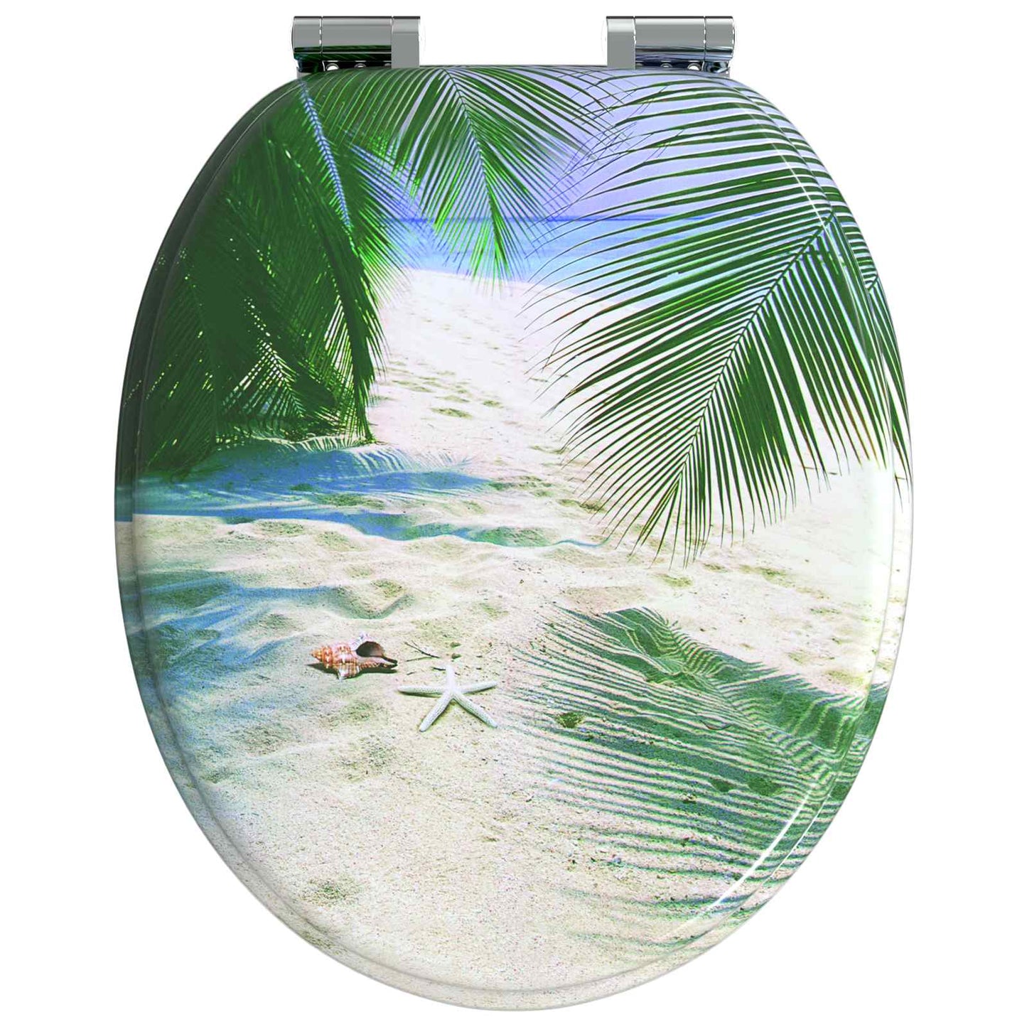 vidaXL Toilet Seat 2 pcs Green 43.8 x 37.8 cm MDF board