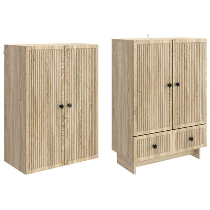 vidaXL Cabinet Set 2 pcs Sonoma Oak 66 x 34.5 x 95 cm Engineered Wood
