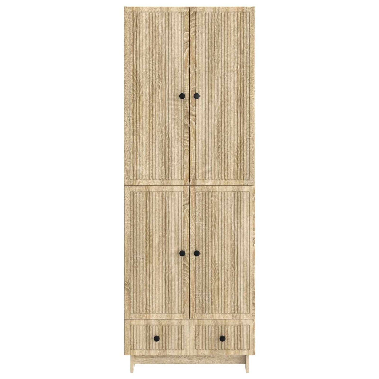 vidaXL Cabinet Set 2 pcs Sonoma Oak 66 x 34.5 x 95 cm Engineered Wood