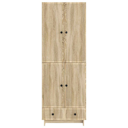 vidaXL Cabinet Set 2 pcs Sonoma Oak 66 x 34.5 x 95 cm Engineered Wood