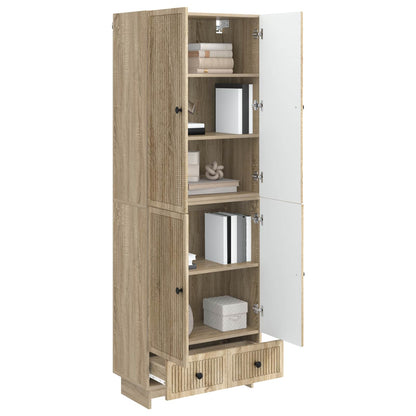 vidaXL Cabinet Set 2 pcs Sonoma Oak 66 x 34.5 x 95 cm Engineered Wood