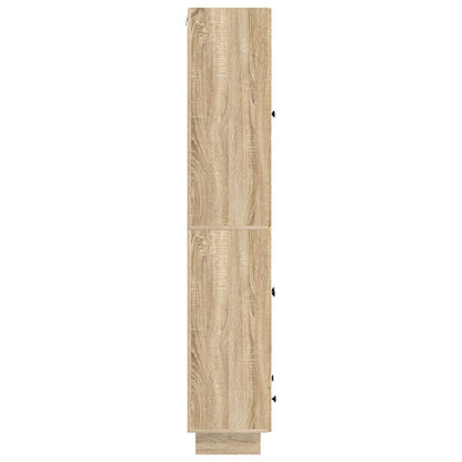 vidaXL Cabinet Set 2 pcs Sonoma Oak 66 x 34.5 x 95 cm Engineered Wood