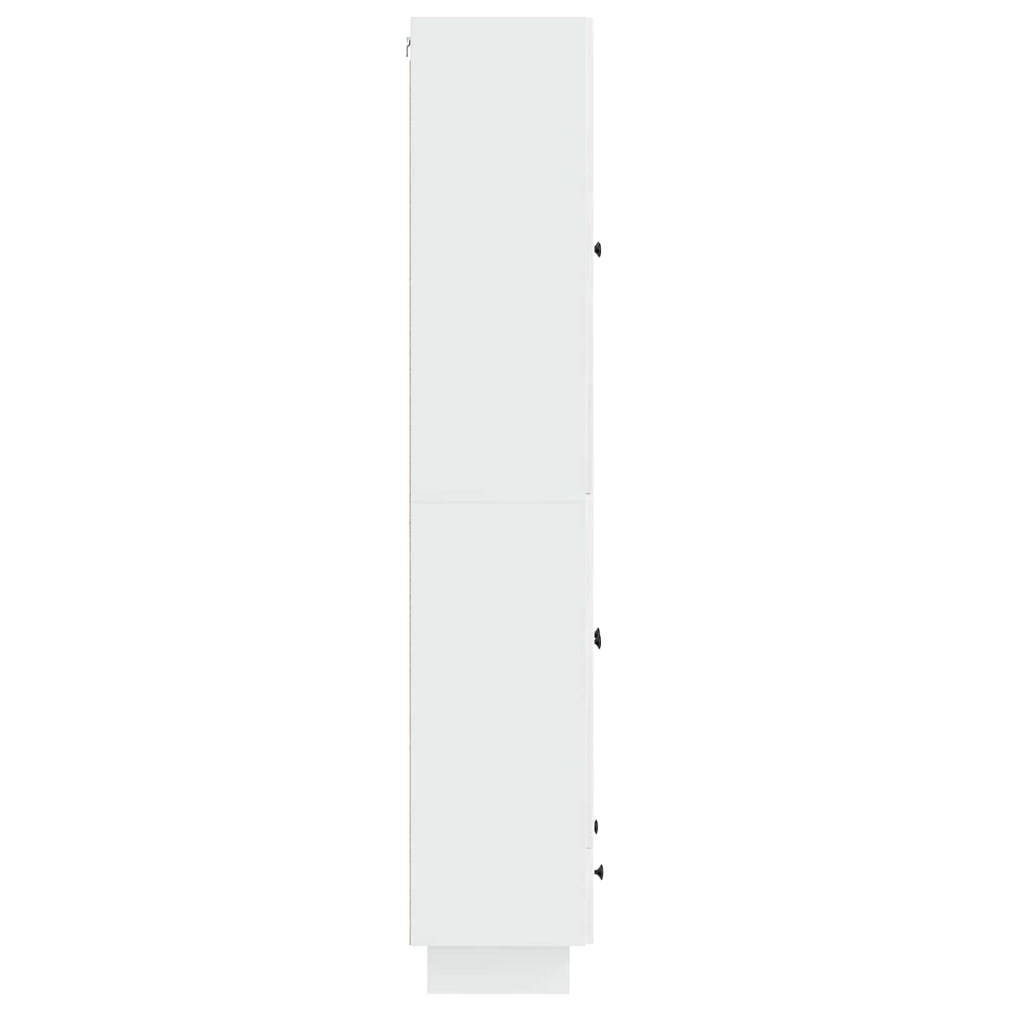 vidaXL Cabinet Set 2 pcs High Gloss White 66 x 34.5 x 95 cm
