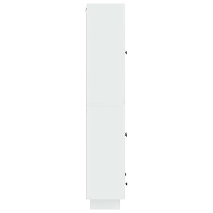 vidaXL Cabinet Set 2 pcs High Gloss White 66 x 34.5 x 95 cm