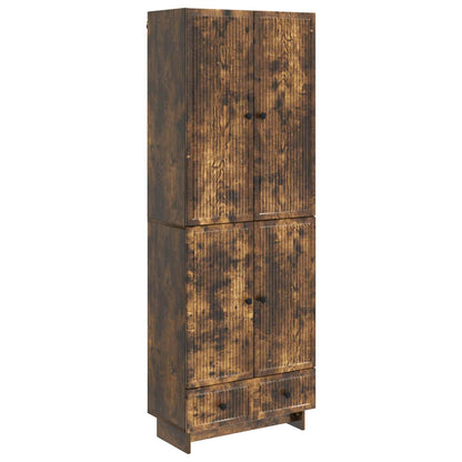 vidaXL Cabinet Set 2 pcs Smoked Oak 66 x 34.5 x 95 cm Engineered Wood