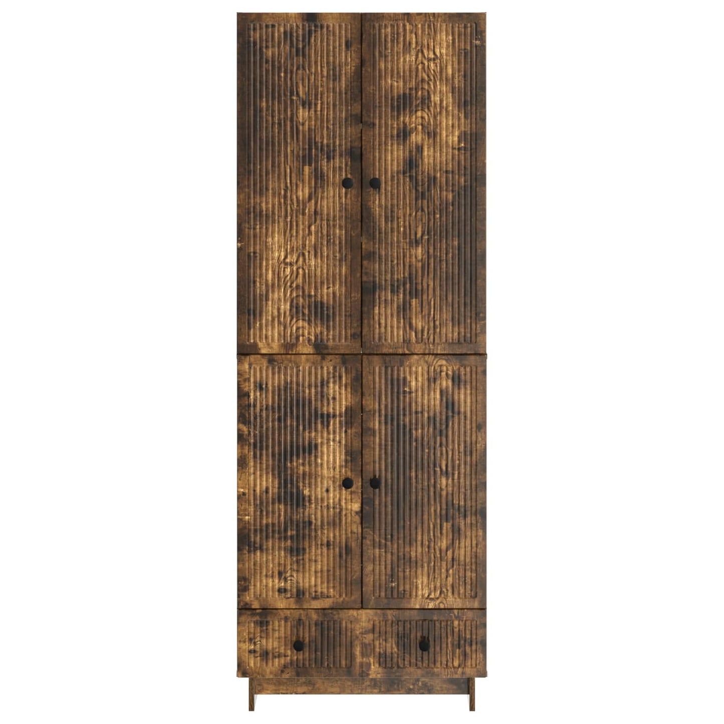 vidaXL Cabinet Set 2 pcs Smoked Oak 66 x 34.5 x 95 cm Engineered Wood