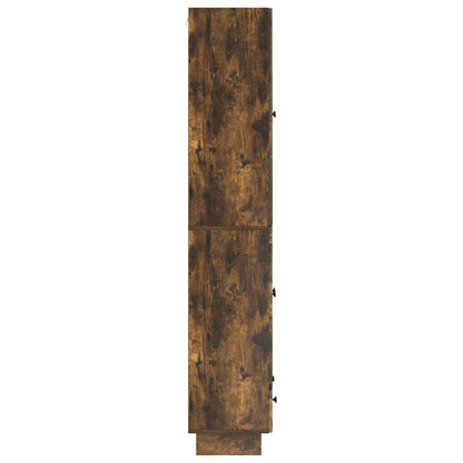 vidaXL Cabinet Set 2 pcs Smoked Oak 66 x 34.5 x 95 cm Engineered Wood