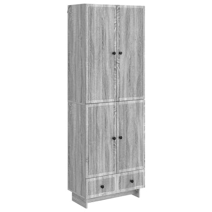 vidaXL Cabinet Set 2 pcs Grey Sonoma 66 x 34.5 x 95 cm Engineered Wood