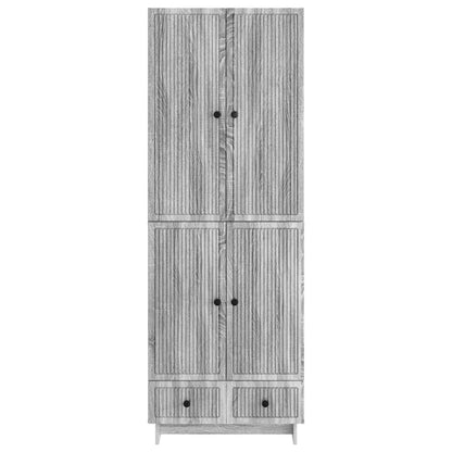 vidaXL Cabinet Set 2 pcs Grey Sonoma 66 x 34.5 x 95 cm Engineered Wood