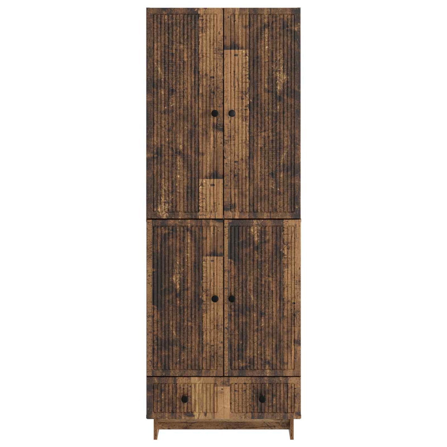 vidaXL Cabinet Set 2 pcs Old Wood 66 x 34.5 x 95 cm Engineered Wood