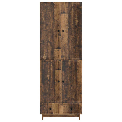vidaXL Cabinet Set 2 pcs Old Wood 66 x 34.5 x 95 cm Engineered Wood