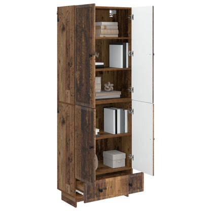 vidaXL Cabinet Set 2 pcs Old Wood 66 x 34.5 x 95 cm Engineered Wood