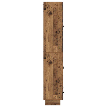 vidaXL Cabinet Set 2 pcs Old Wood 66 x 34.5 x 95 cm Engineered Wood