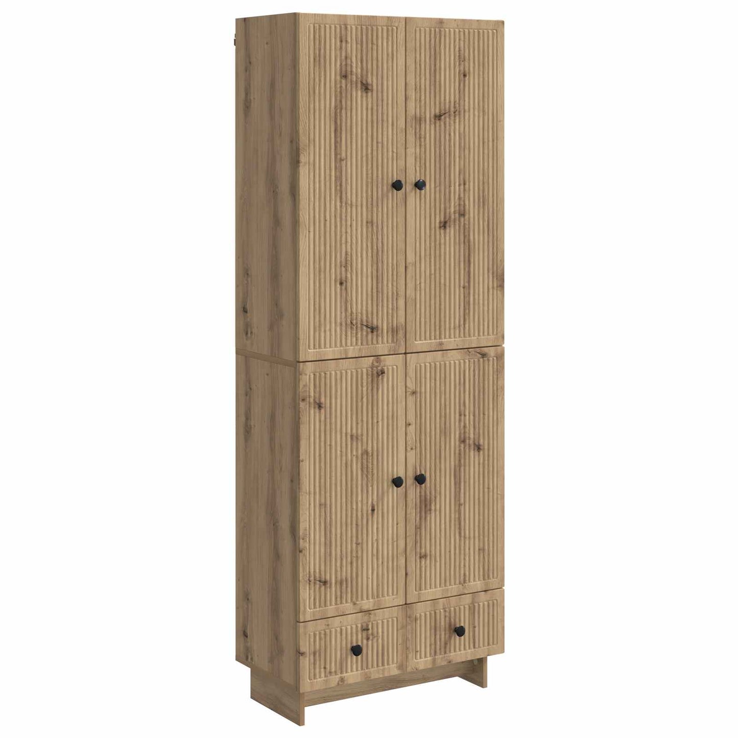 vidaXL Cabinet Set 2 pcs Artisan Oak 66 x 34.5 x 95 cm Engineered Wood