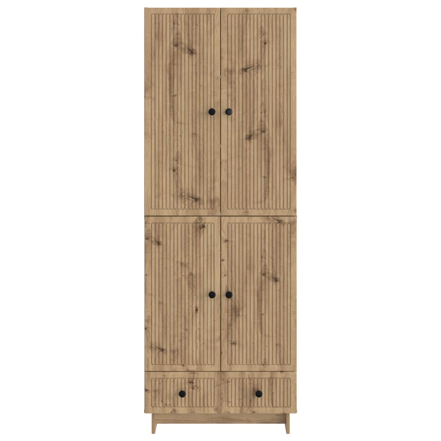 vidaXL Cabinet Set 2 pcs Artisan Oak 66 x 34.5 x 95 cm Engineered Wood