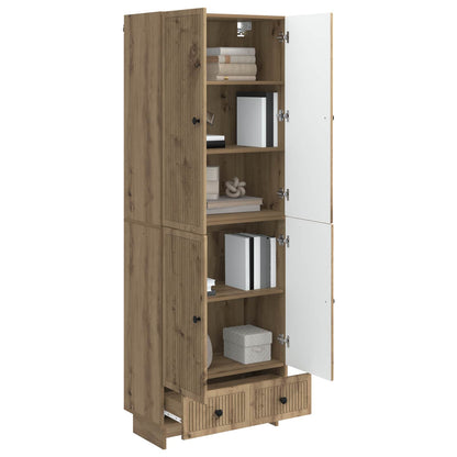 vidaXL Cabinet Set 2 pcs Artisan Oak 66 x 34.5 x 95 cm Engineered Wood