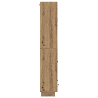 vidaXL Cabinet Set 2 pcs Artisan Oak 66 x 34.5 x 95 cm Engineered Wood