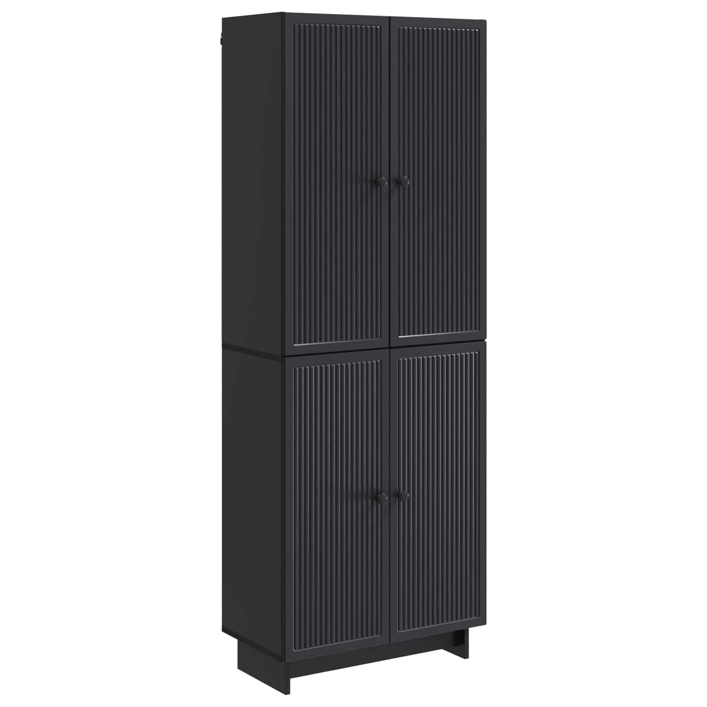 vidaXL Cabinet Set 2 pcs Black 66 x 34.5 x 90 cm Engineered Wood