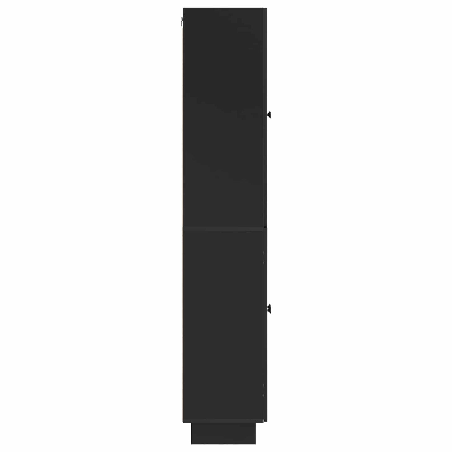 vidaXL Cabinet Set 2 pcs Black 66 x 34.5 x 90 cm Engineered Wood