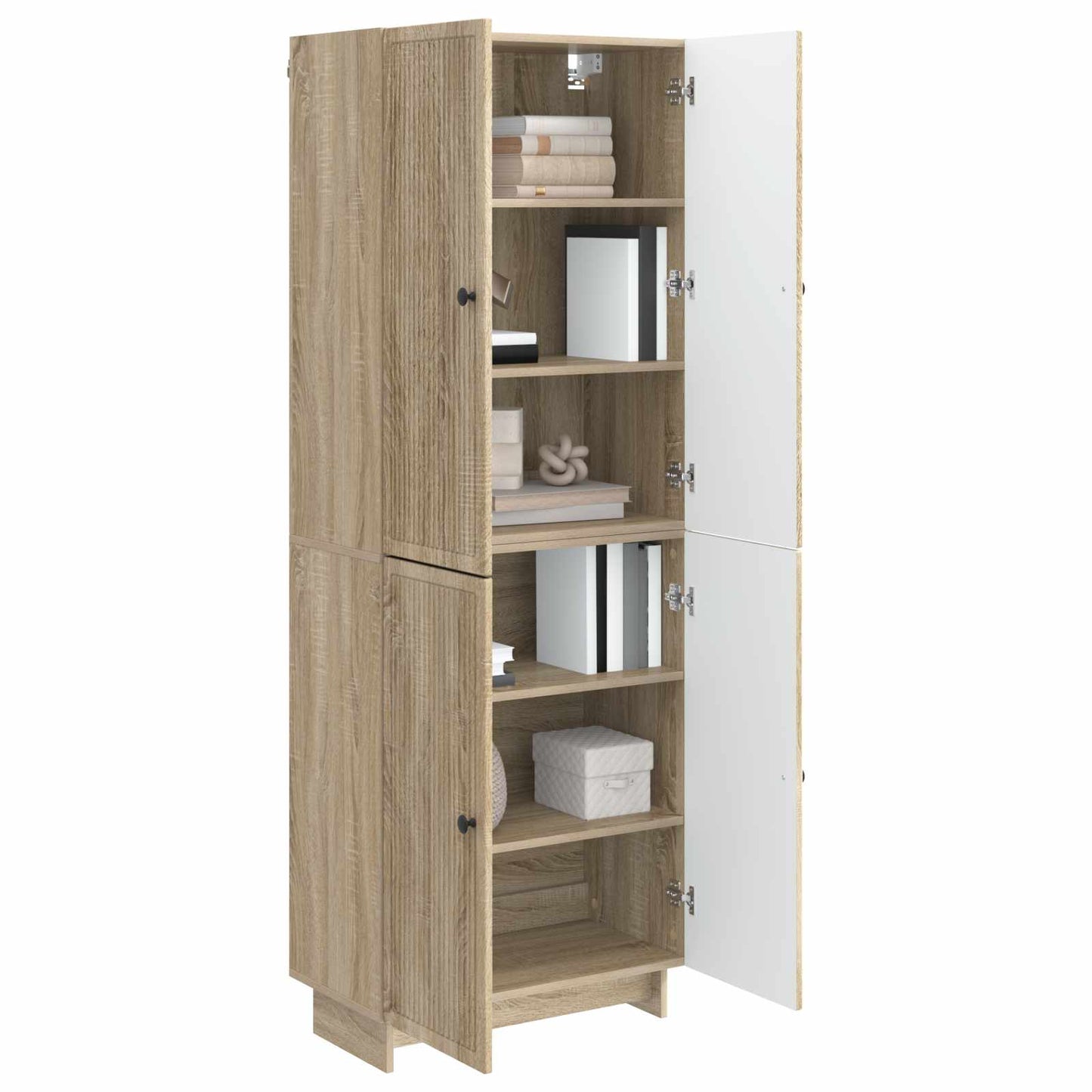 vidaXL Cabinet Set 2 pcs Sonoma Oak 66 x 34.5 x 90 cm Engineered Wood