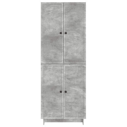 vidaXL Cabinet Set 2 pcs Concrete Grey 66 x 34.5 x 90 cm